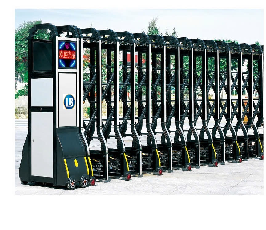 Cổng Xếp Tự Động Hợp Kim Nhôm LB024